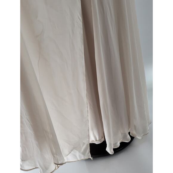 After Six Formal Dress Womens 10R Oat Chiffon Full Length Bridesmaid Evening - Picture 14 of 16